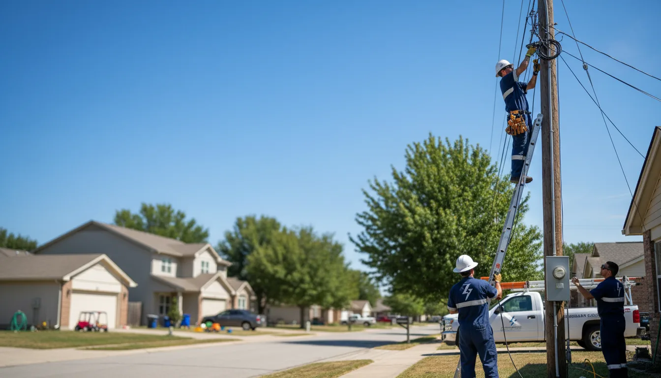 Residential electrician providing installation services in Luxemburg, IA
